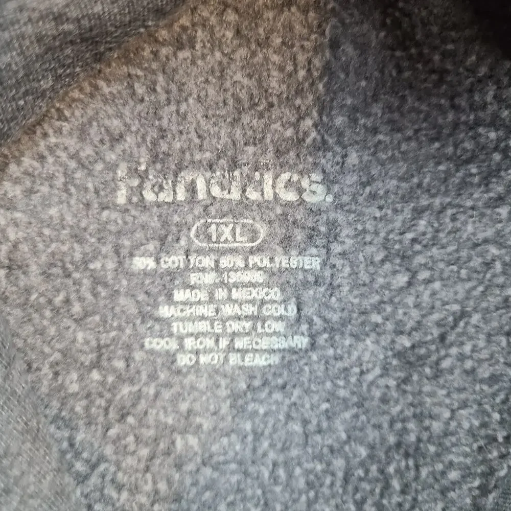 New York Giants Fanatics Hoodie Men's 1XL Charcoal Gray Pullover NFL Football